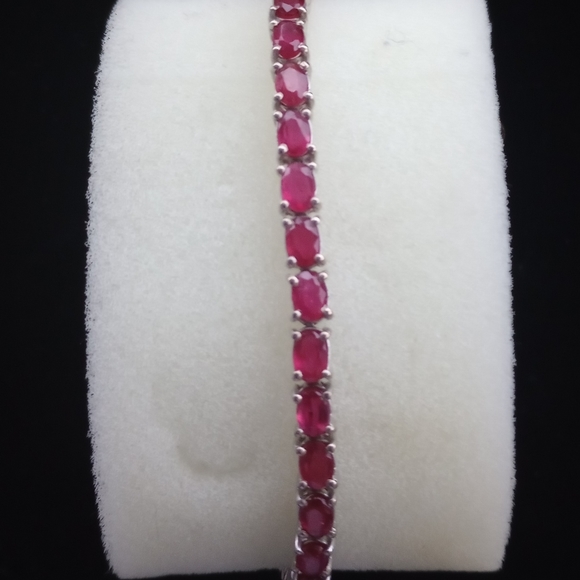 Jewelry - Genuine ruby tennis bracelet
